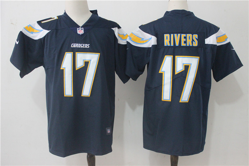 Men's Los Angeles Chargers Philip Rivers #17 Navy Jersey